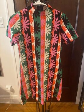 Anthropologie Colorful Floral Mini Dress in